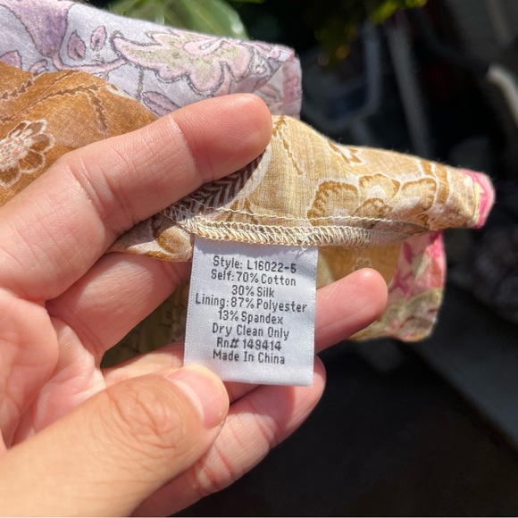 Johnny Was Multicolor Cotton/Silk BlendBlouse - Picture 7 of 7